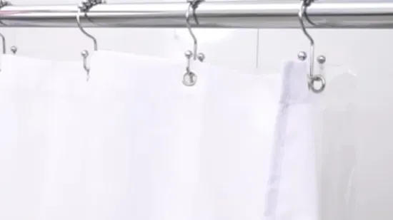 Acessórios de haste de cortina de chuveiro de metal à prova de ferrugem populares anéis ganchos