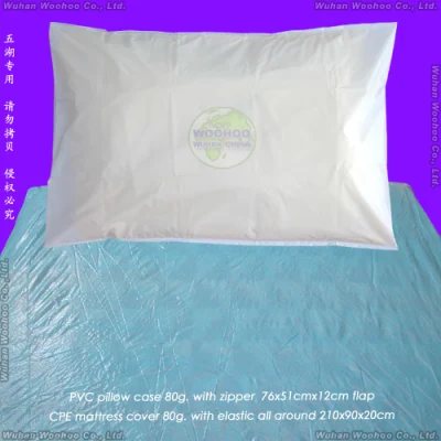 Exame hospitalar à prova de água/cirurgia/exame médico/plástico/SMS/CPE/PVC/papel de seda+mesa de filme PE/sofá/colchão/cama/capa de almofada de PP não tecido descartável
